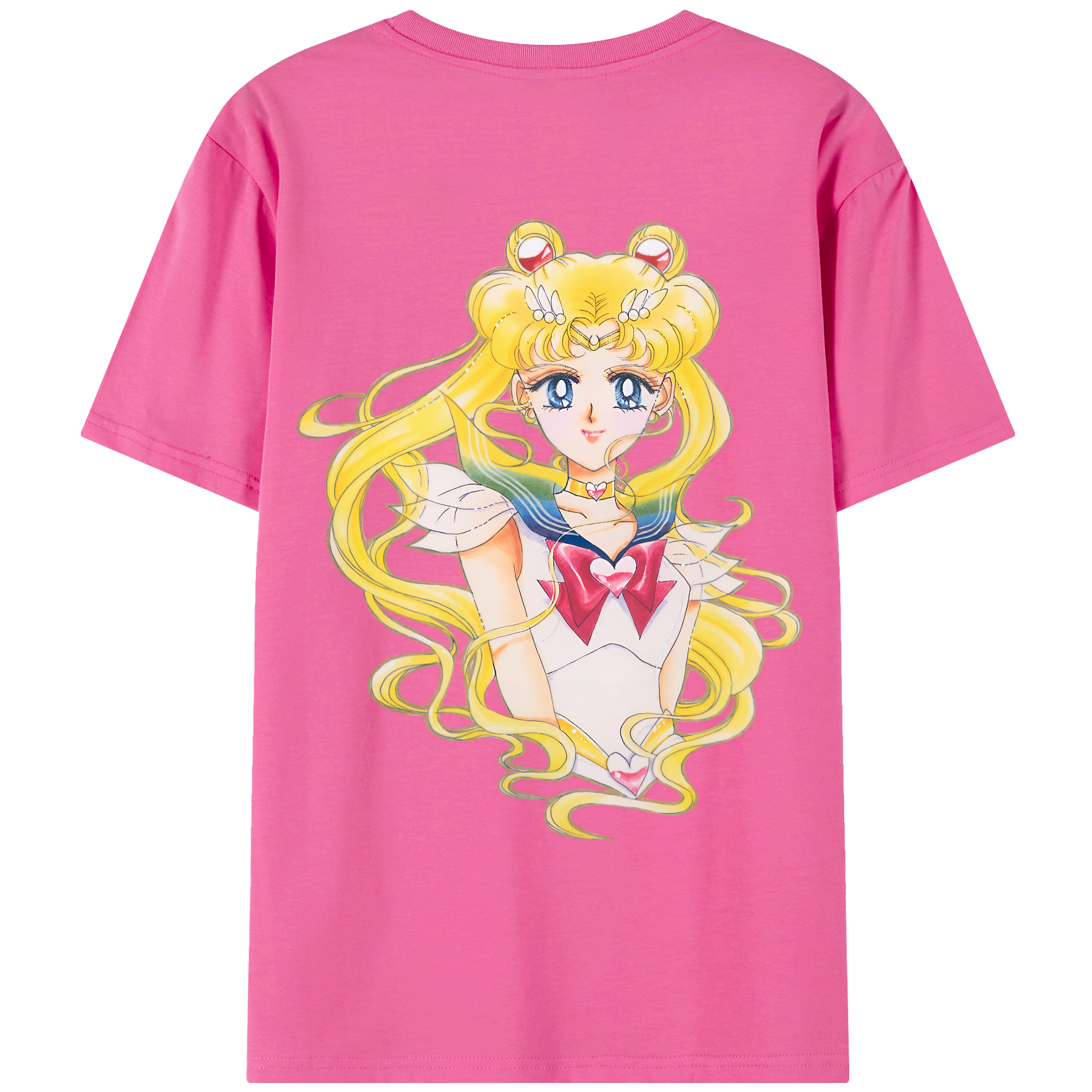 （画像用） 美少女戦士セーラームーン 月野 うさぎ つきの うさぎ Sailor Moon Tsukino Usagi レディース半袖Tシャツ(バックプリント)